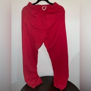 Fruit of the Loom Red Sweatpants